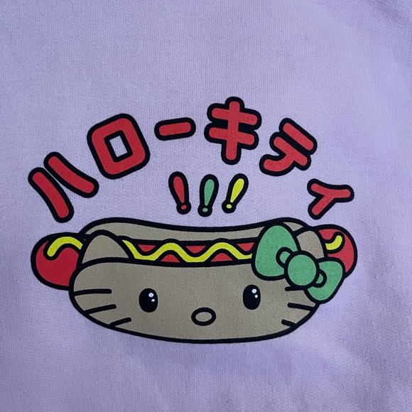 ❌SOLD ON ♏️ercari - Hello Kitty Hotdog Fast Food Sanrio Hoodie - Medium - Picture 5 of 6